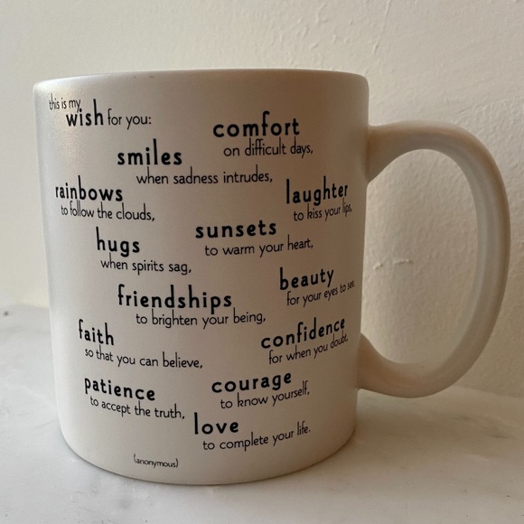 Quotable Mugs - This is my wish for you - Anonymous White and Black Mug Cup - Picture 2 of 5